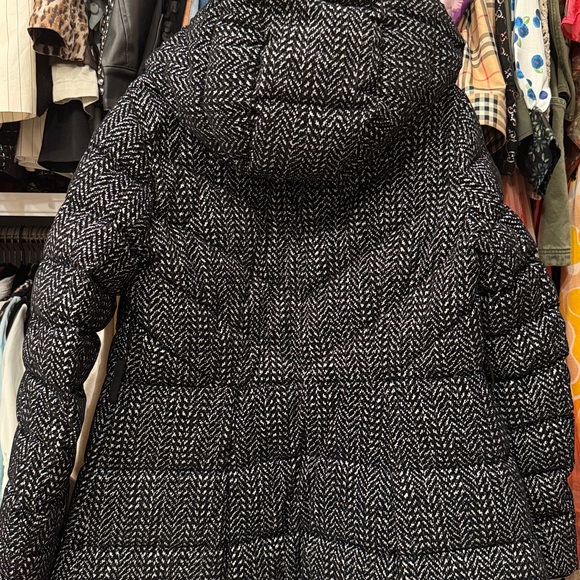 Mackage Black Wool Coat with Belt - Picture 13 of 17